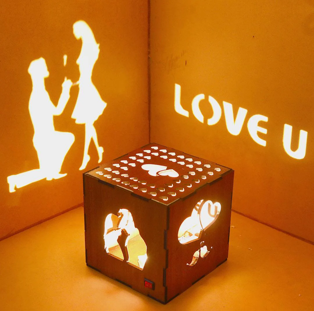 Customized Anniversary Wooden Shadow box - Image 3