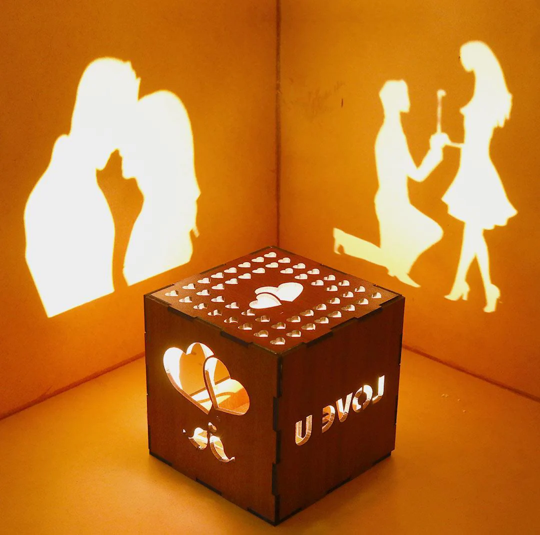 Customized Anniversary Wooden Shadow box - Image 4