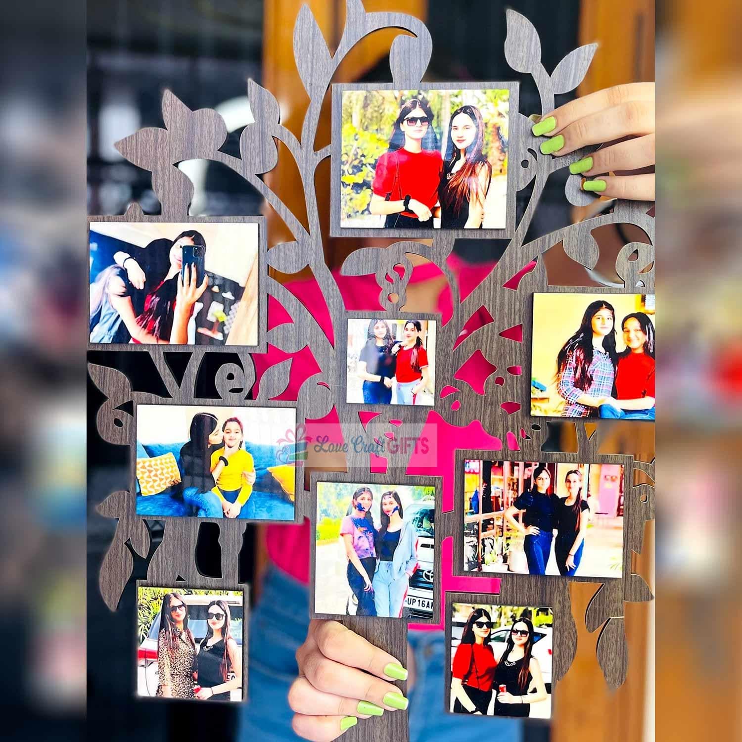 Personalized Wooden Photo Family Tree - Image 3