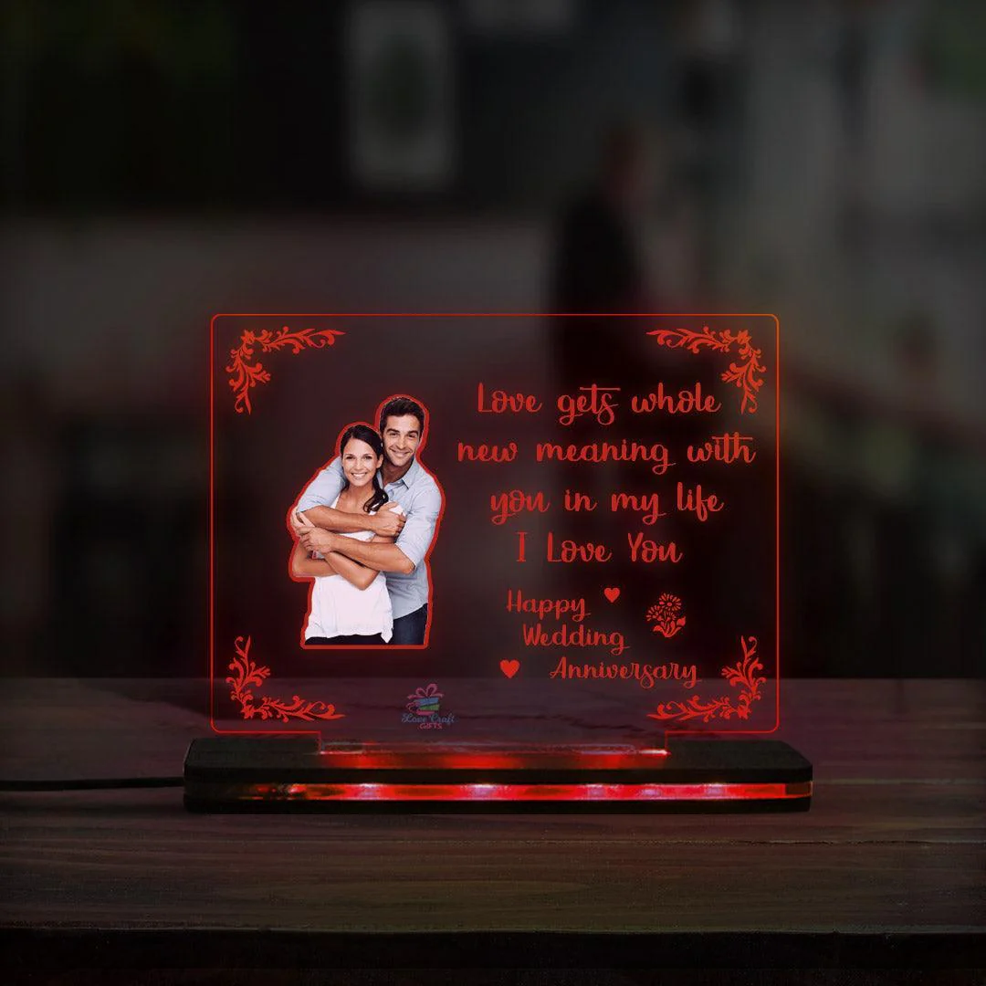 3D Acrylic Multi-Led Table Lamp For Anniversary - Image 6