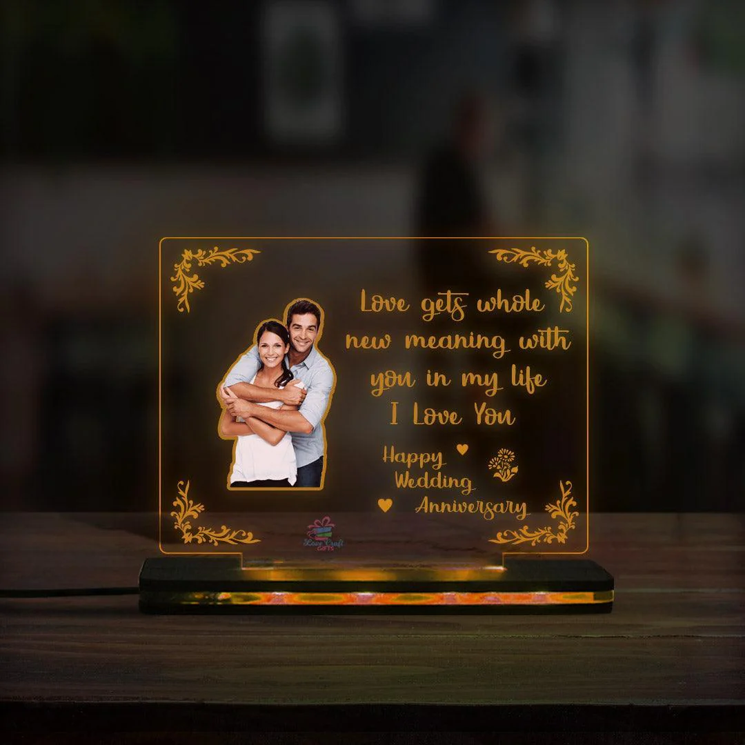 3D Acrylic Multi-Led Table Lamp For Anniversary - Image 8