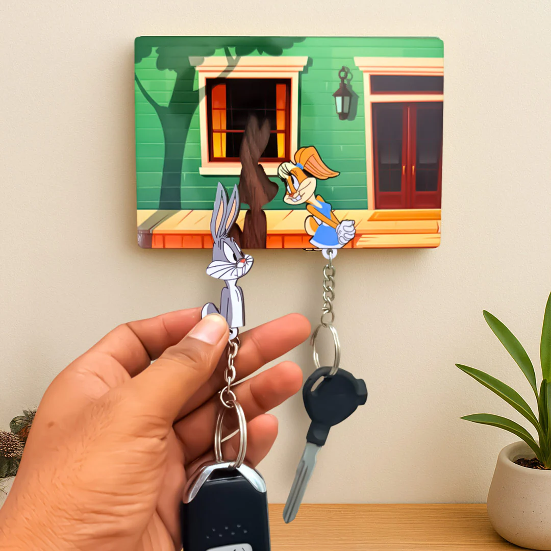 Couple Cartoon Key Holder - Image 3