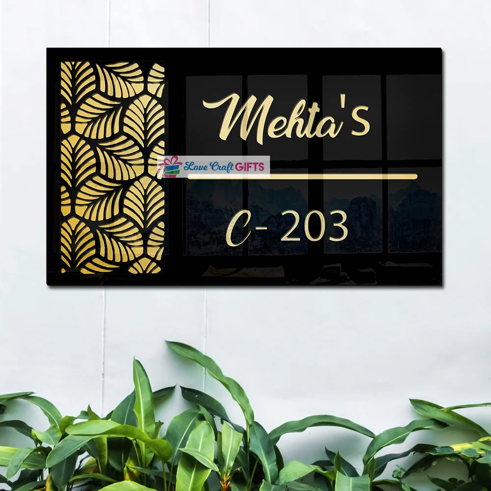 Creative Acrylic Home Name Plates-12x15"