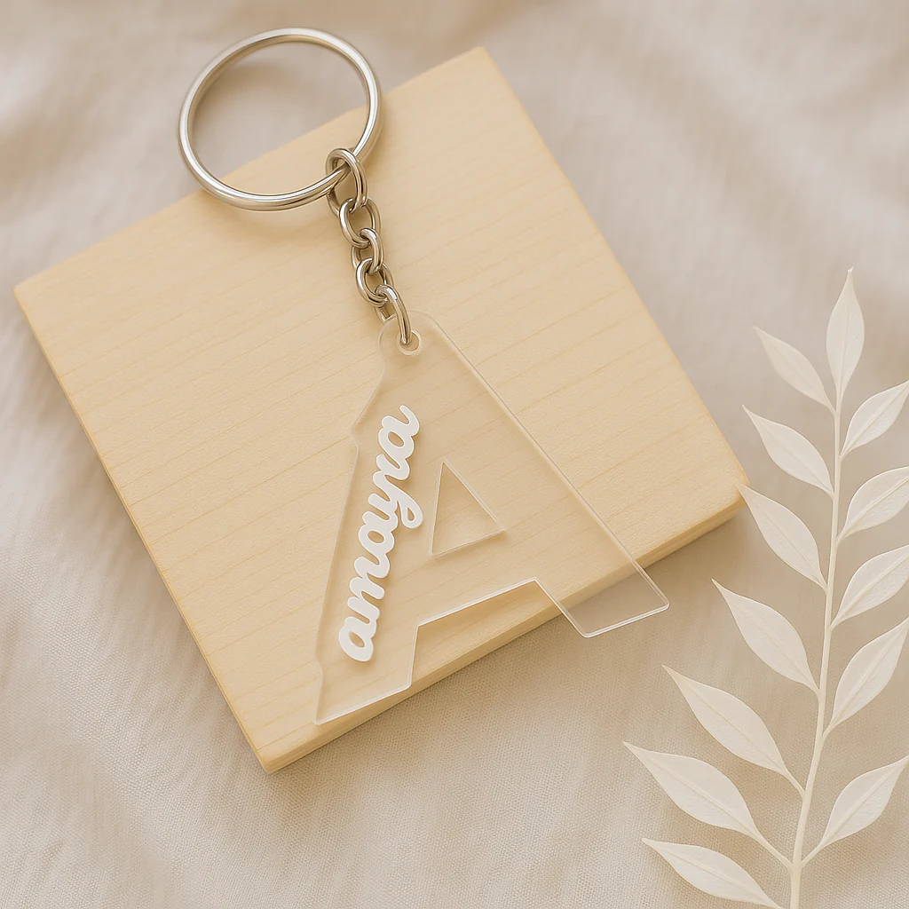 Custom Alphabet Acrylic Keychain - Image 2
