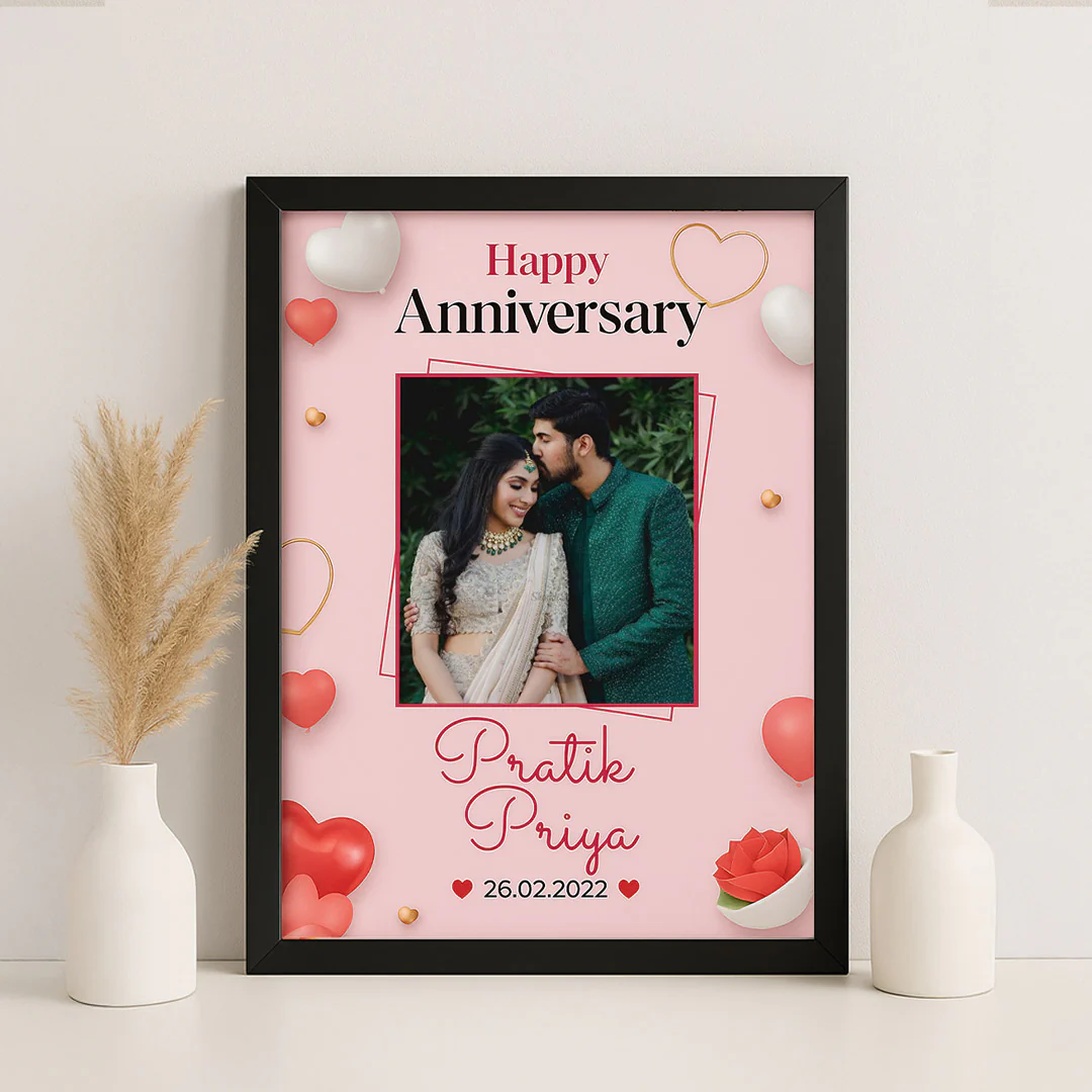 Custom Anniversary Photo Frame