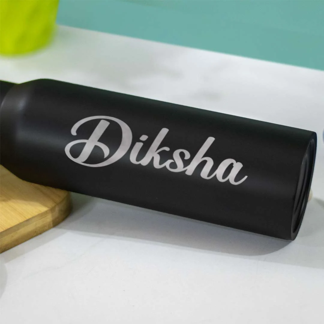 Custom Black Stainless Steel Water Bottle 500ml - Image 4