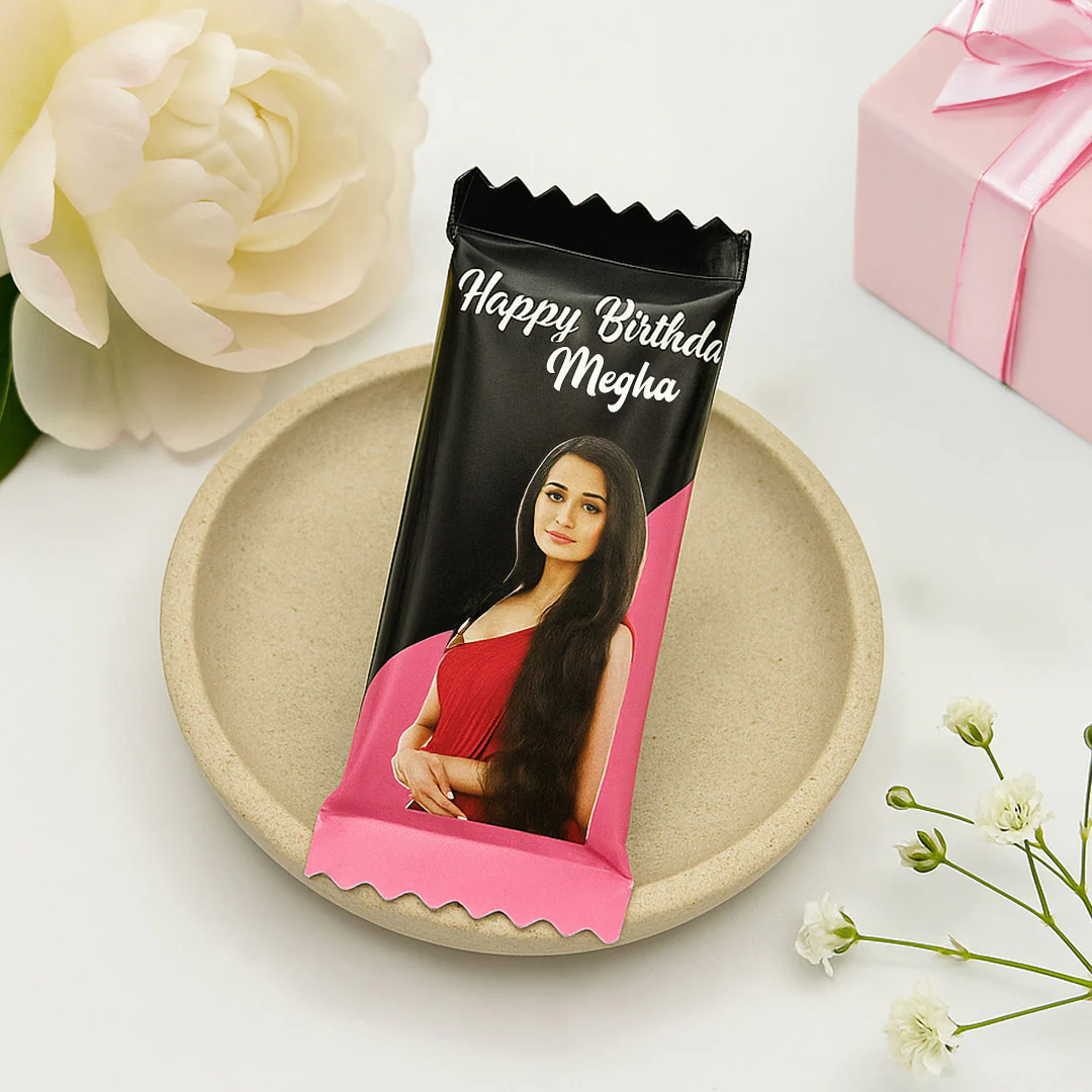 Custom Chocolate Wrapper – Photo & Name - Image 2