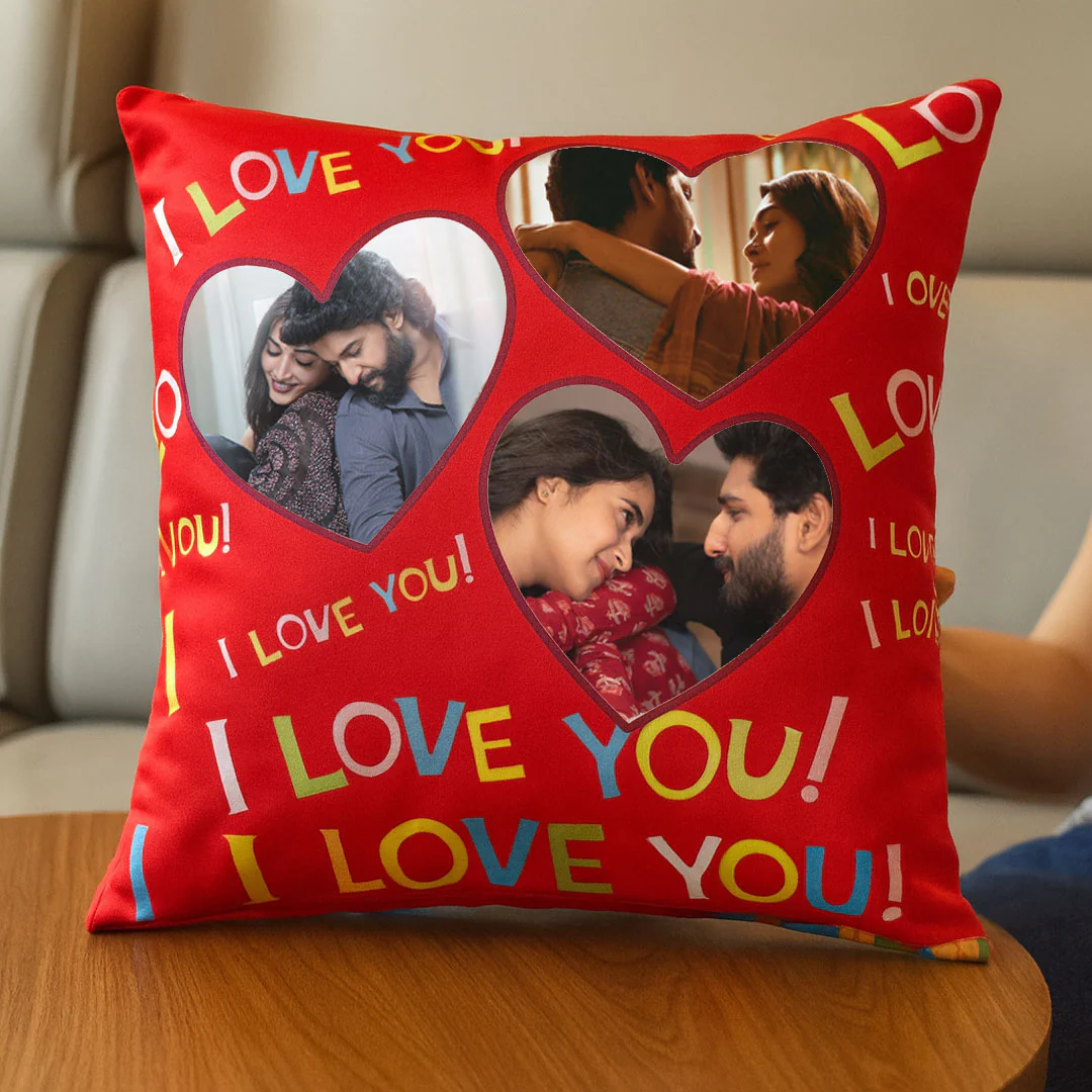 Custom Couple Photo Cushion– Double-Sided Print - Image 6