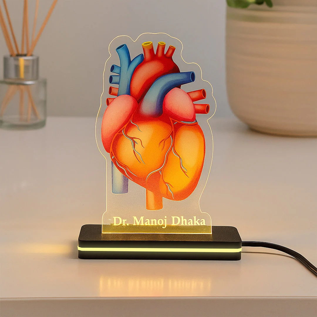 Custom Doctor Heart LED Lamp - Image 5