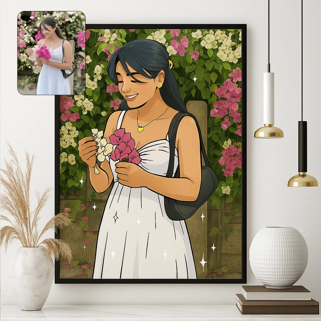 Custom Doodle Art Portrait - Image 3