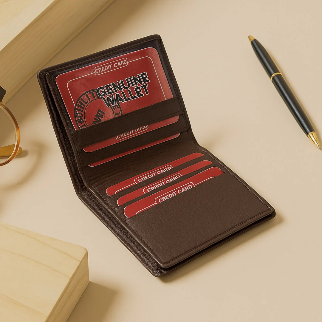Custom Engraved Name Wallet with Charm - Image 4