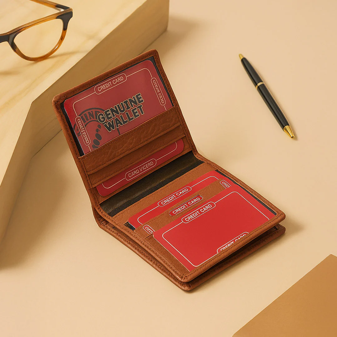 Custom Engraved Name Wallet with Charm - Image 6