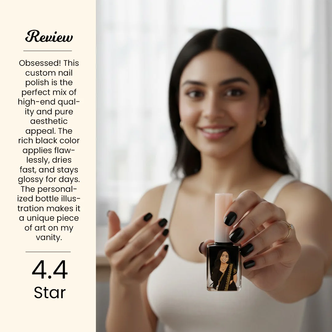 Custom Illustrated Nail Polish Bottle– 3 Pc Combo - Image 11
