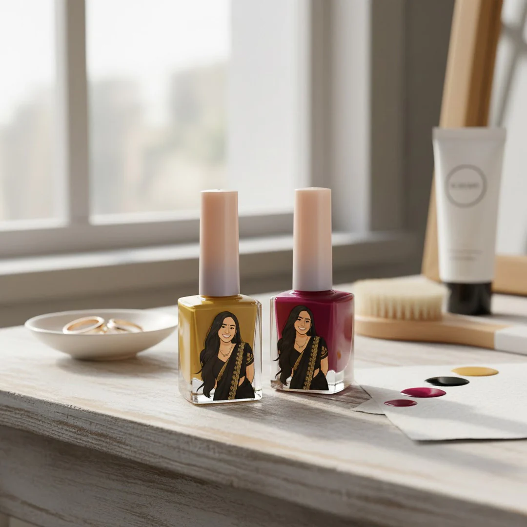Custom Illustrated Nail Polish Bottle– 3 Pc Combo - Image 9
