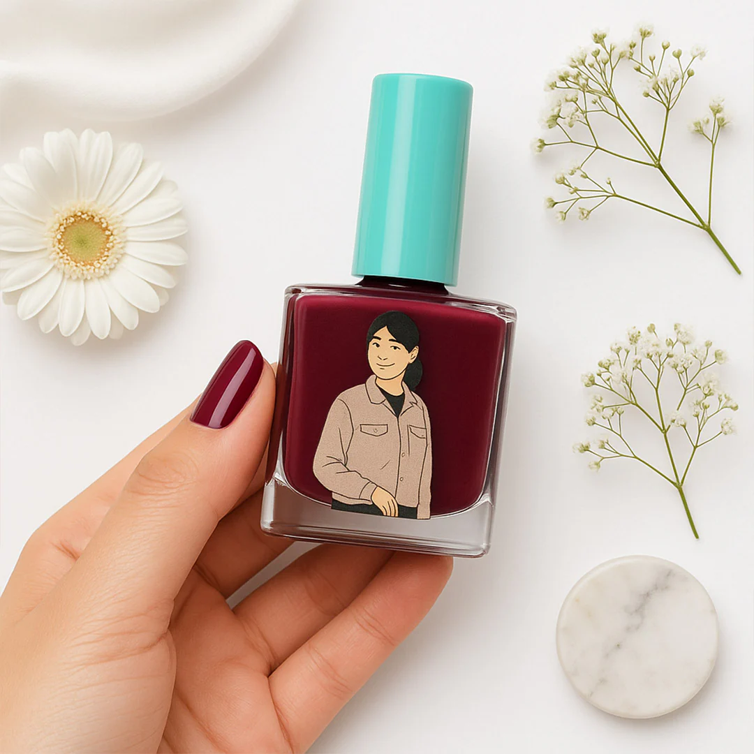 Custom Illustrated Nail Polish Bottle - Image 3