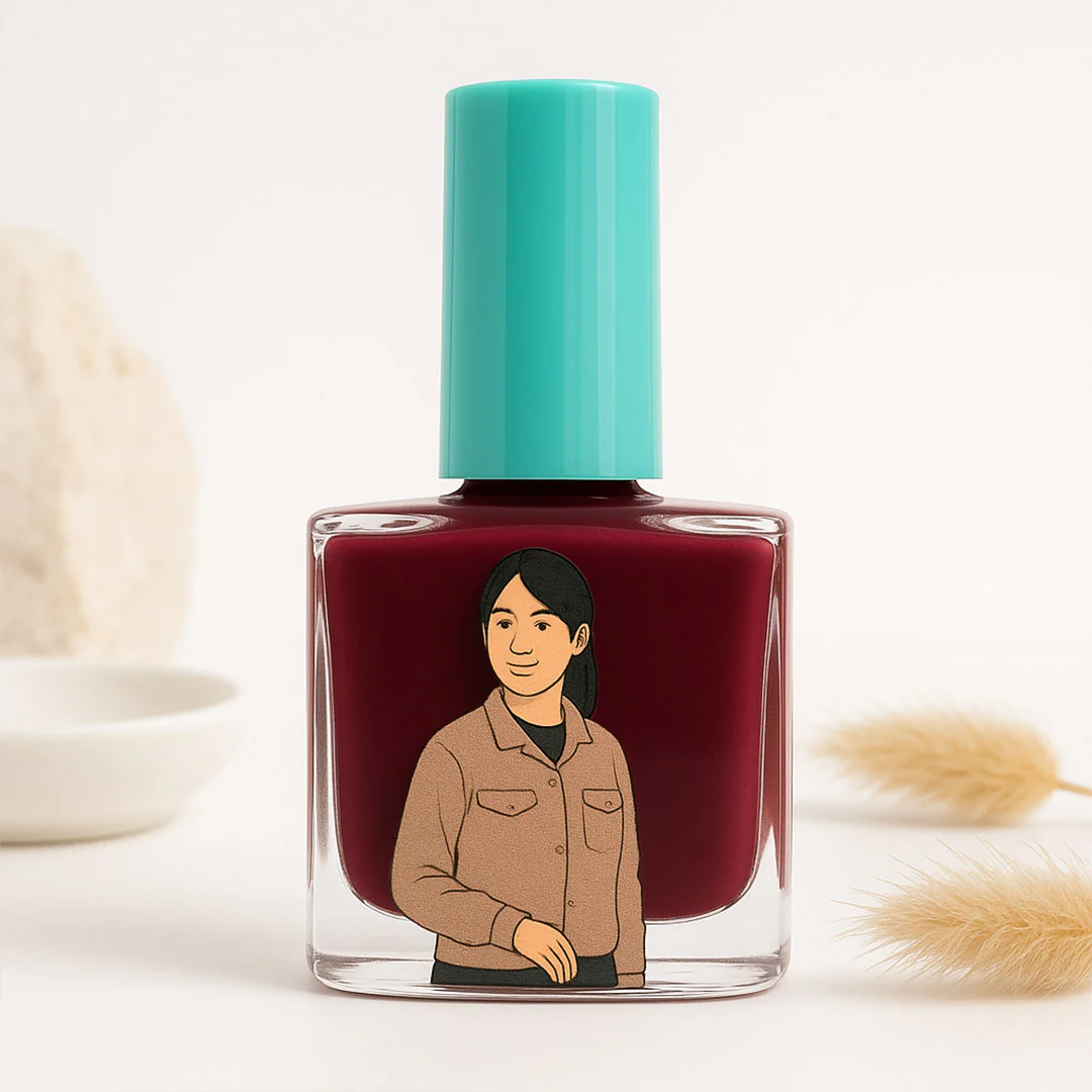 Custom Illustrated Nail Polish Bottle - Image 4