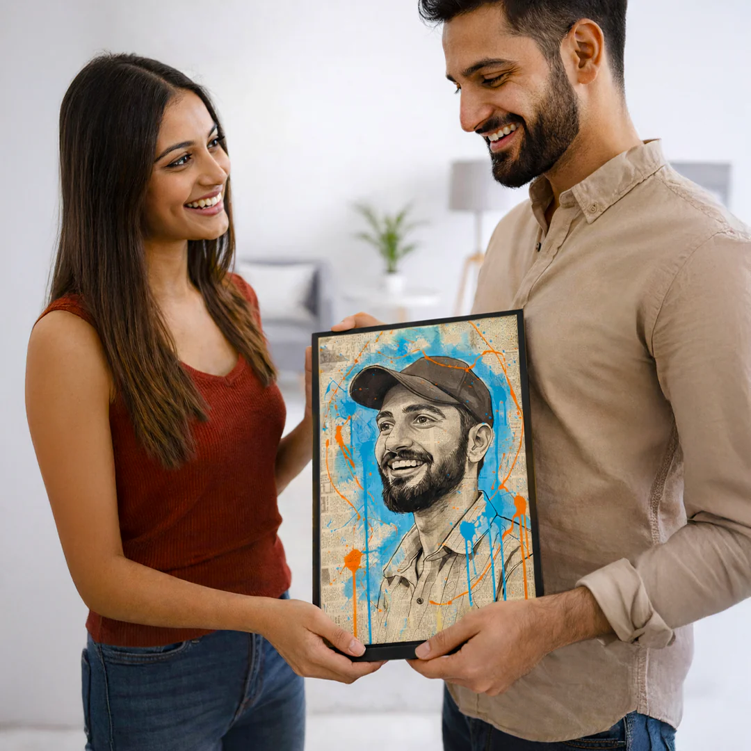 Custom Illustrated Portrait Wall Art
