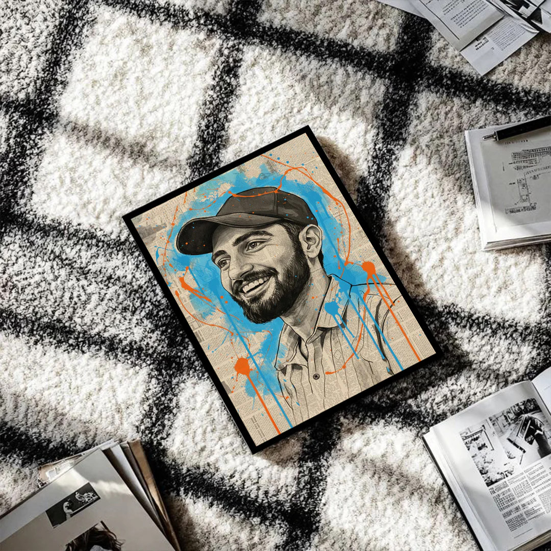 Custom Illustrated Portrait Wall Art - Image 3