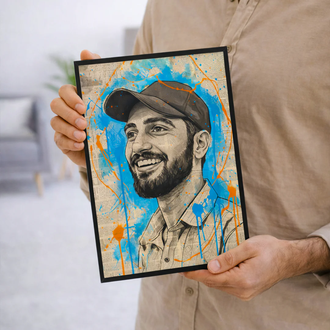 Custom Illustrated Portrait Wall Art - Image 4