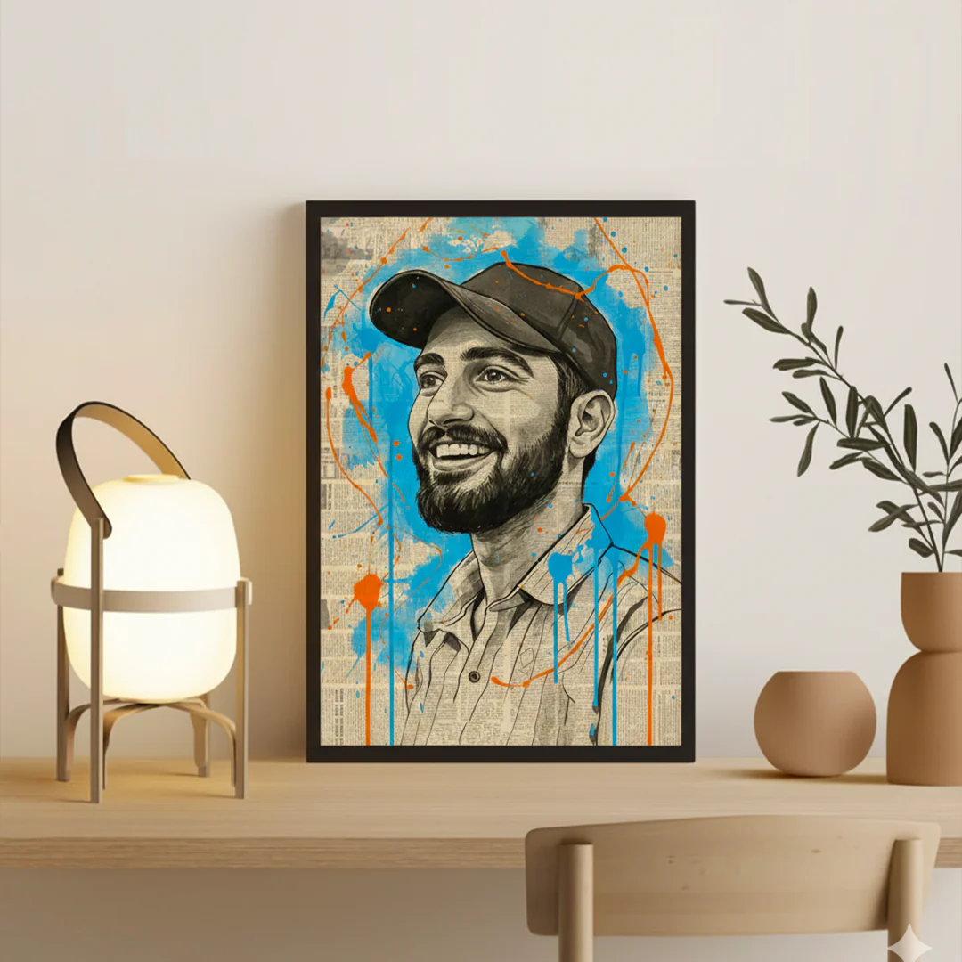 Custom Illustrated Portrait Wall Art - Image 5
