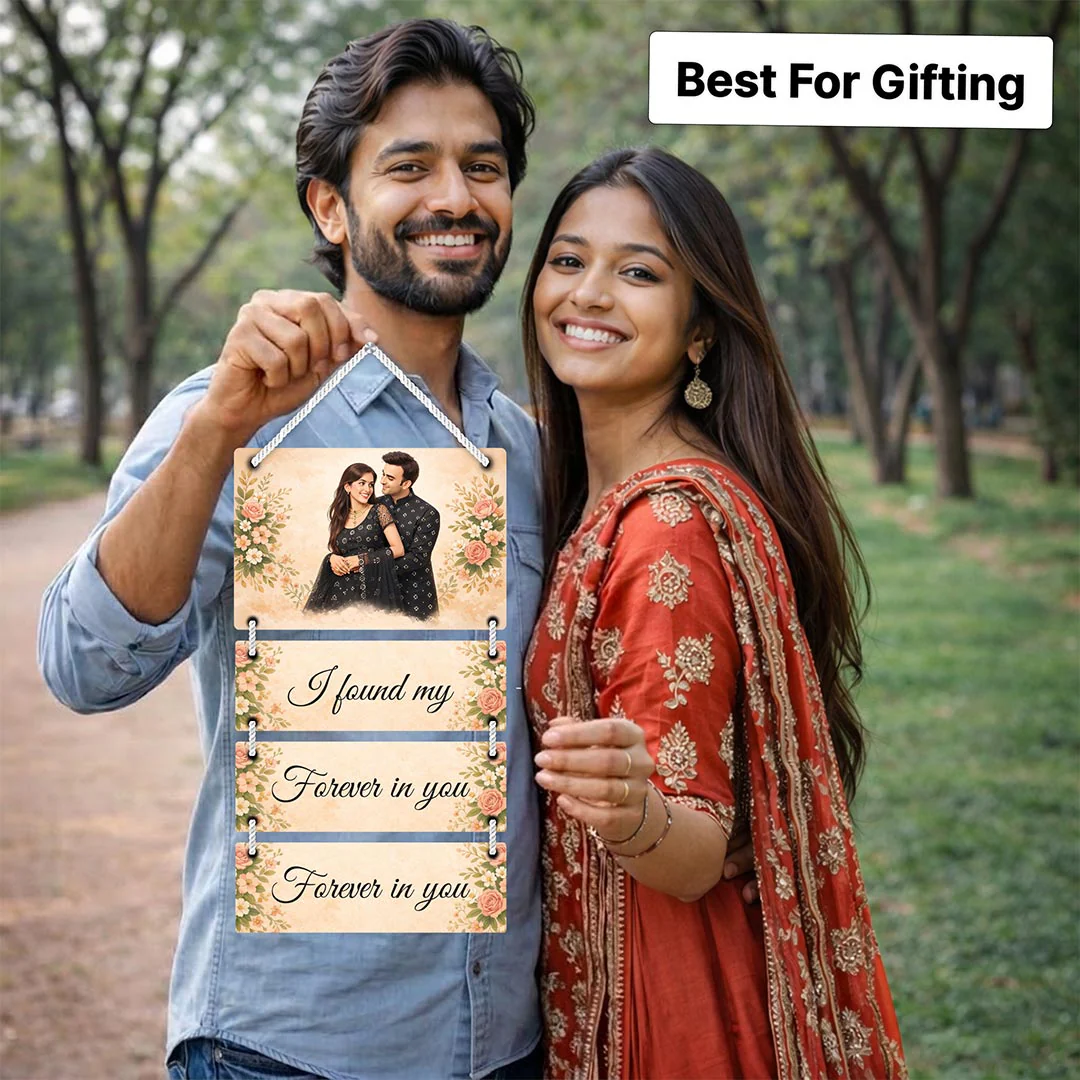 Custom Love Story Wooden Wall Hanger-9x15" - Image 5