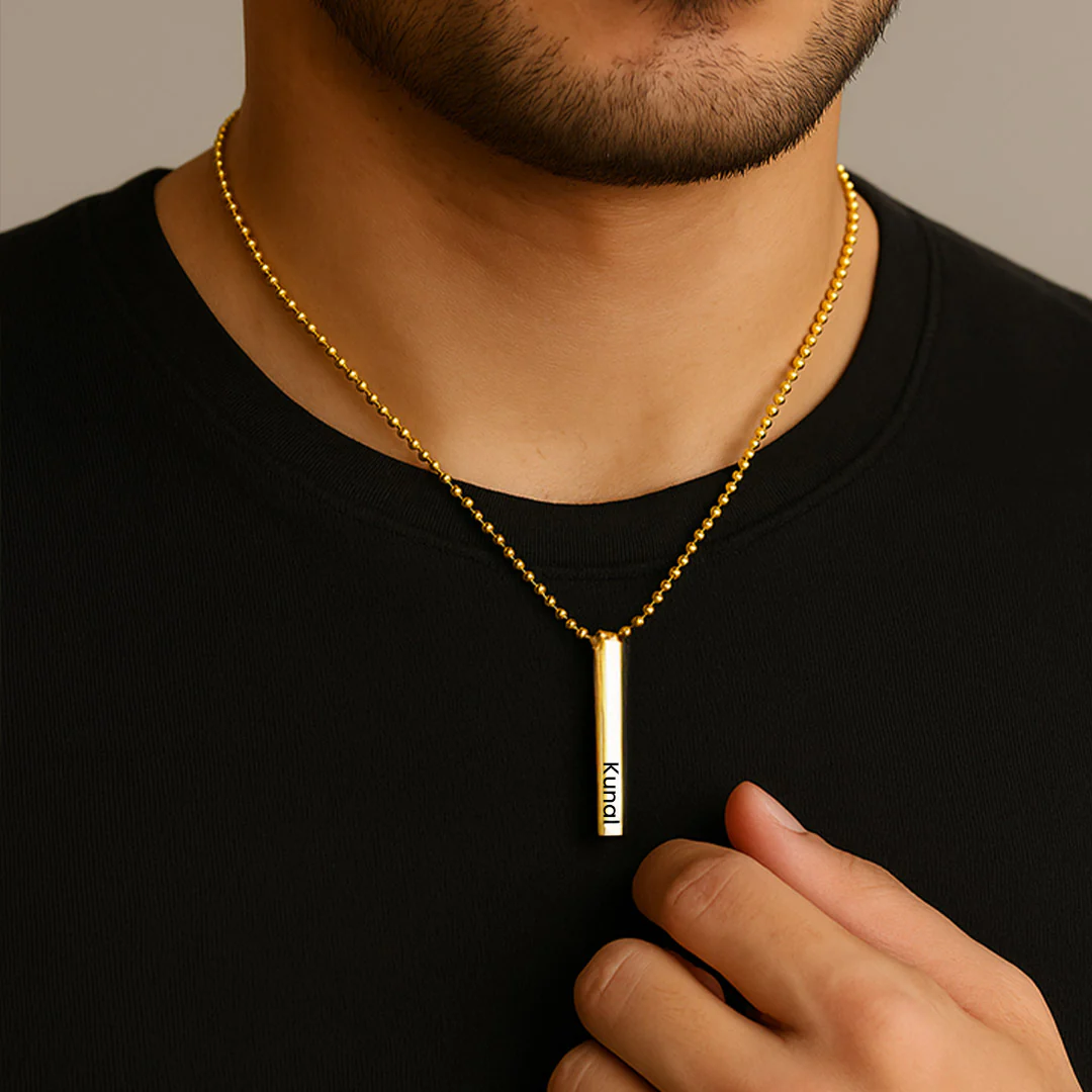 Custom Name Pendant Round Necklace - Image 5