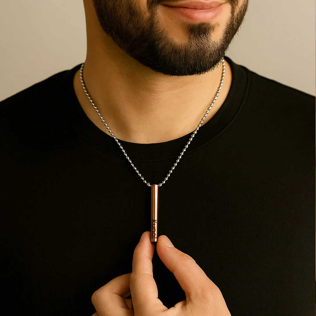 Custom Name Pendant Round Necklace - Image 7