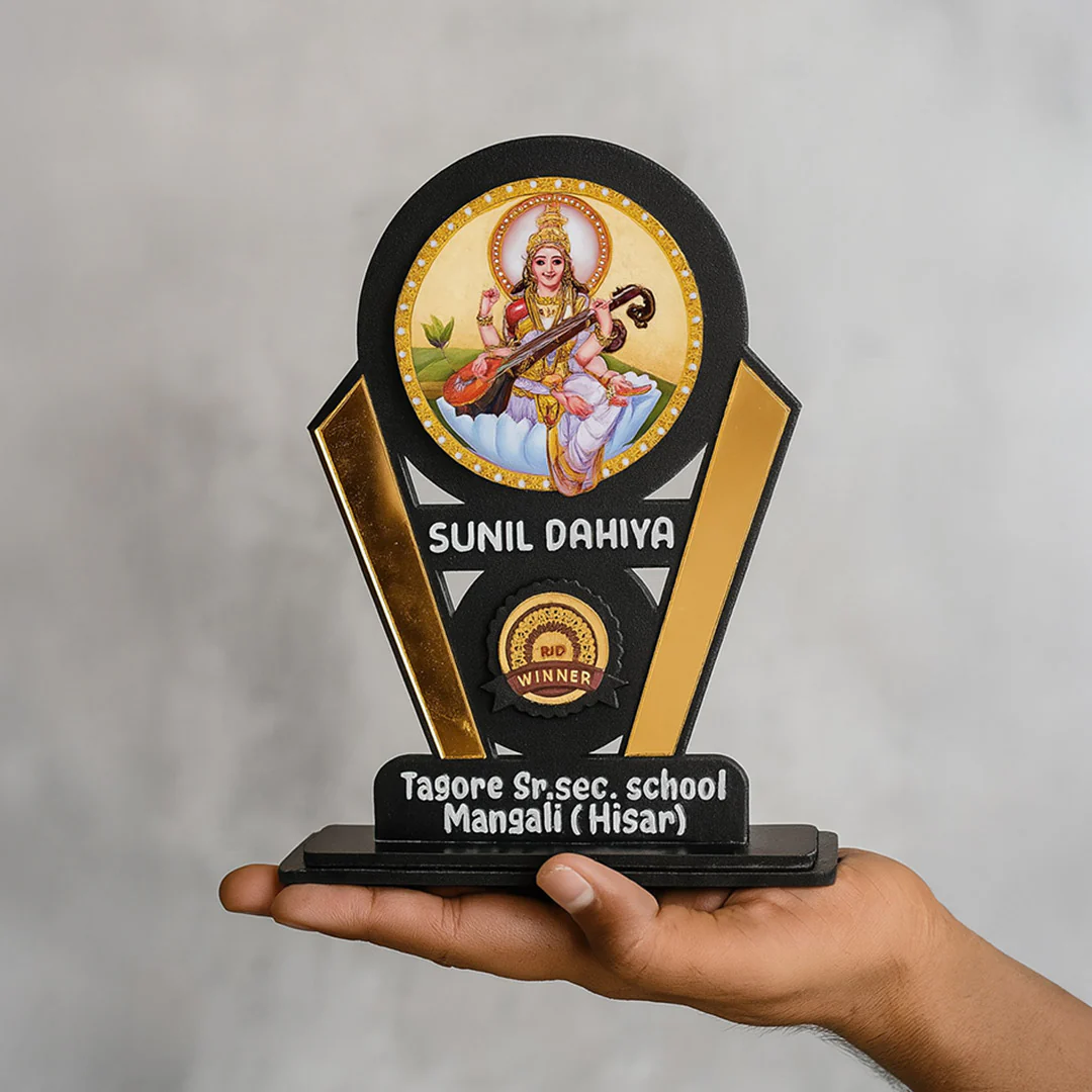 Custom Saraswati Trophy for School - Image 3