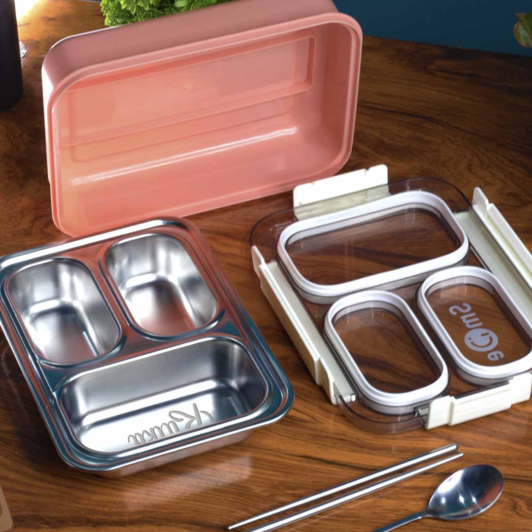 Custom Stainless Steel Lunch Box | 3 Compartments - Image 13