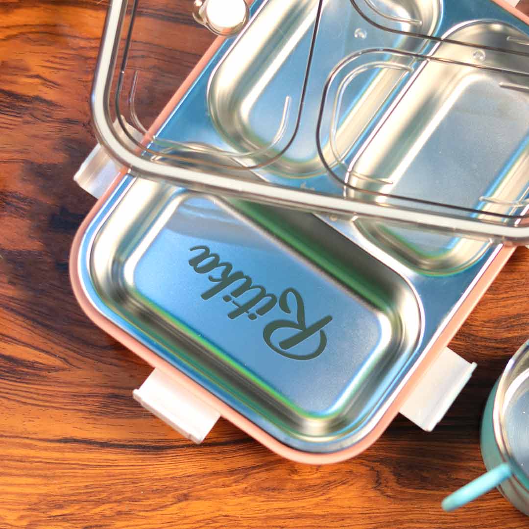 Custom Stainless Steel Lunch Box | 3 Compartments - Image 3