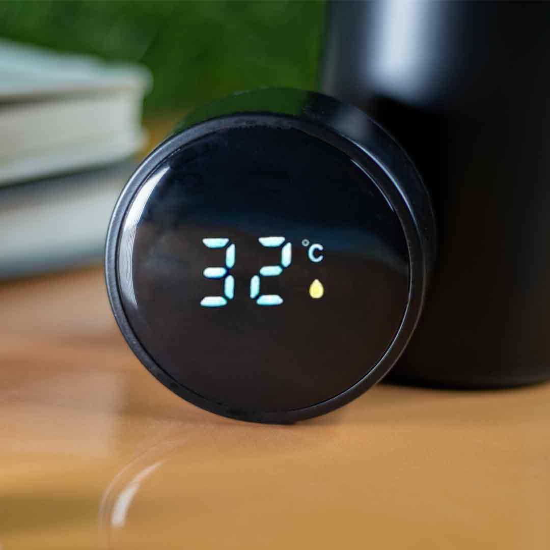 Custom Temperature Water Bottle ( Matte Black 500ml) - Image 3
