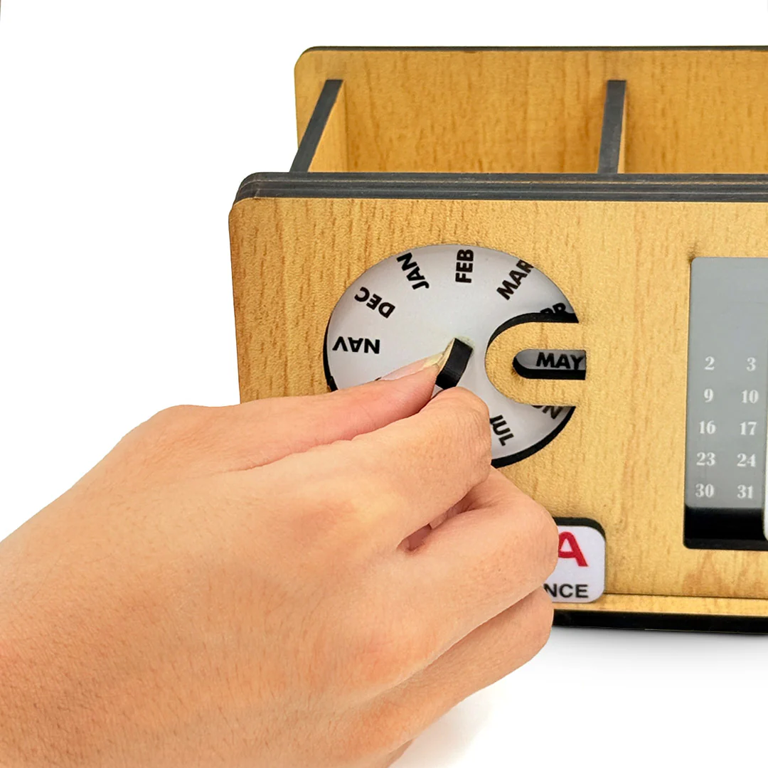 Custom Wooden Desk Calendar - Image 5