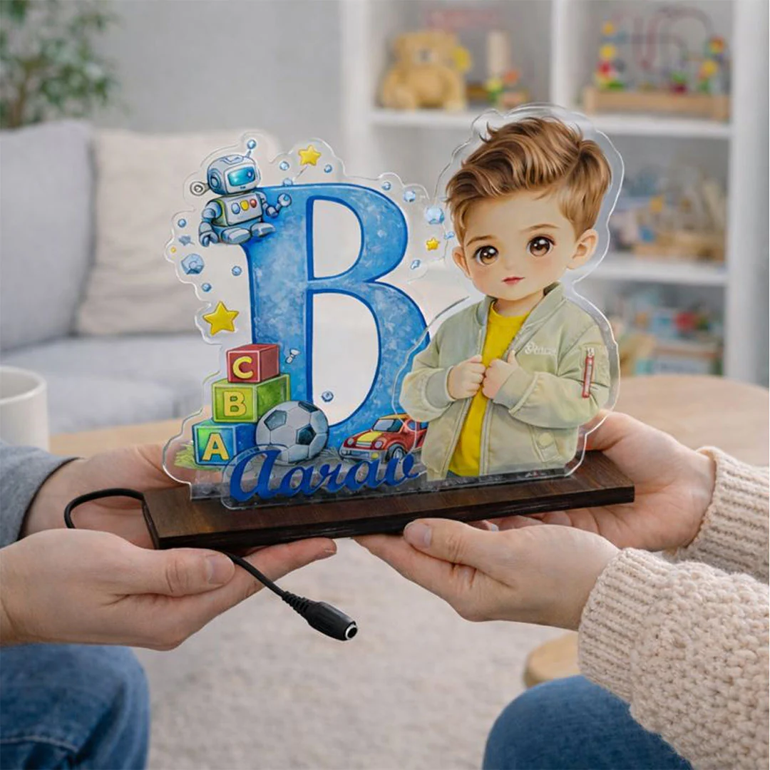 Customized Alphabet Acrylic LED Lamp(9×8") - Image 6