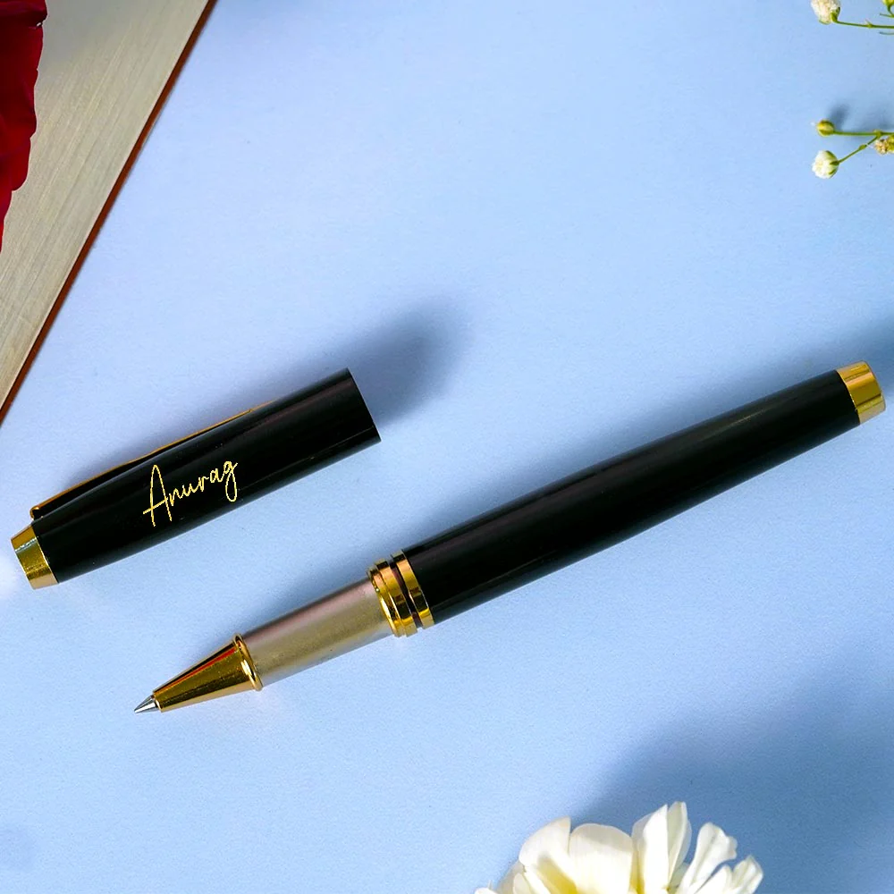 Classic Metallic Finish Ball Pen - Black - Image 2