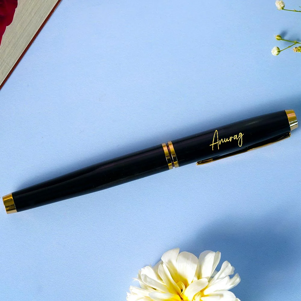 Classic Metallic Finish Ball Pen - Black - Image 3