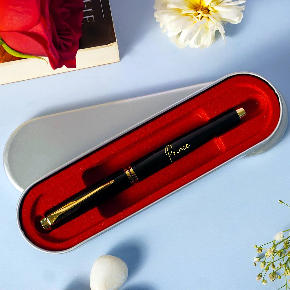 Classic Metallic Finish Ball Pen - Black - Image 4