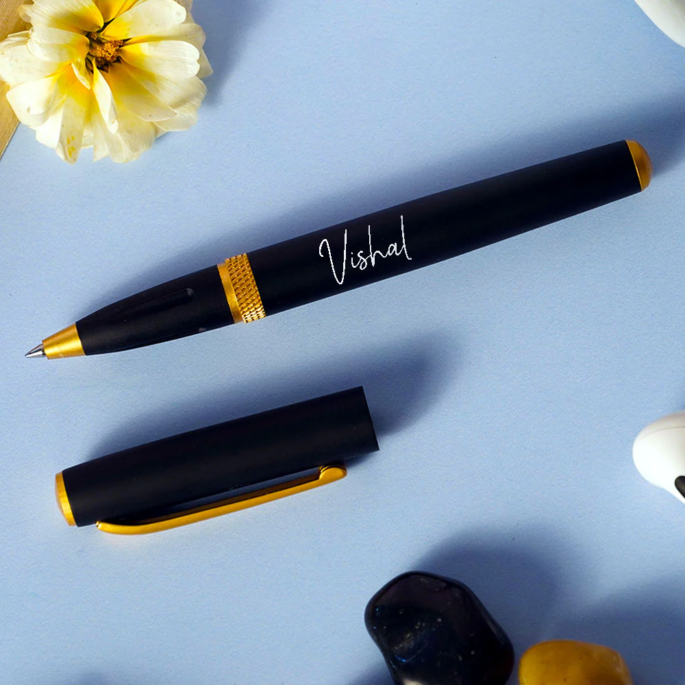 Personalized Premium Metallic Ball Pen - Black