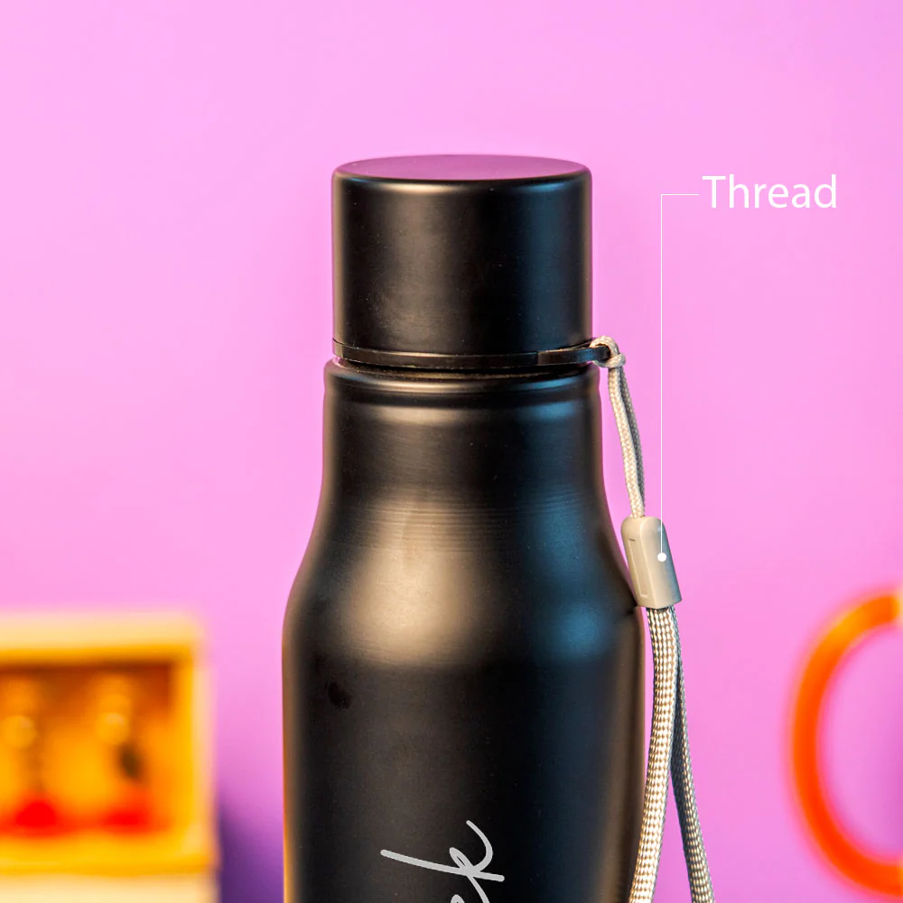 Customized Black Stainless Water Bottle - Image 2