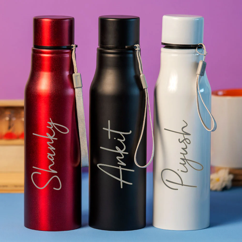 Customized Black Stainless Water Bottle - Image 4