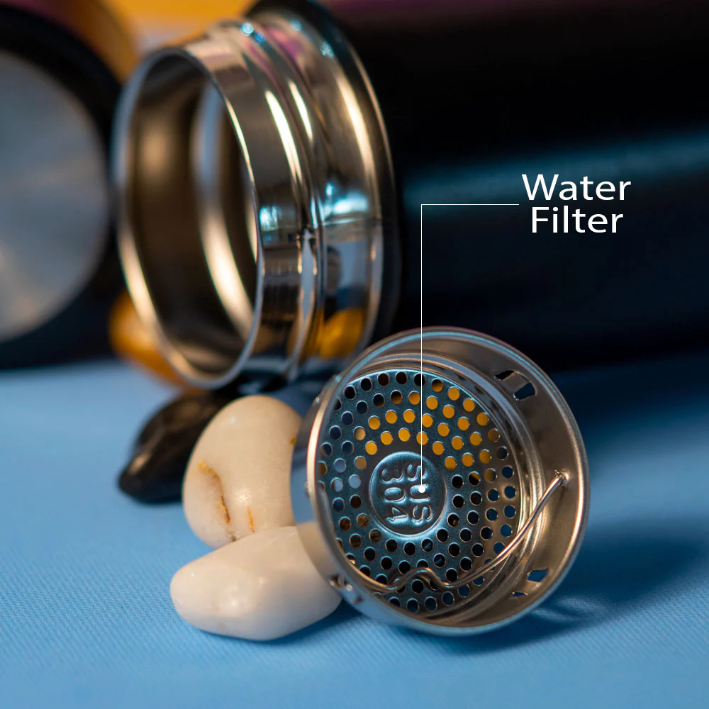 Black Stainless Steel Water Bottle - Image 3
