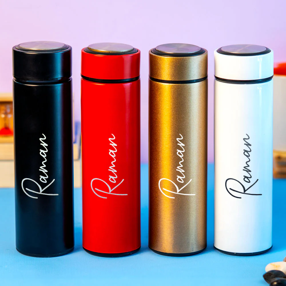 Black Stainless Steel Water Bottle - Image 4