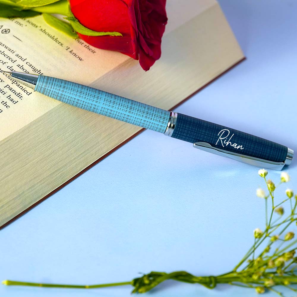 Roller Metallic Finish Ball Pen - Blue