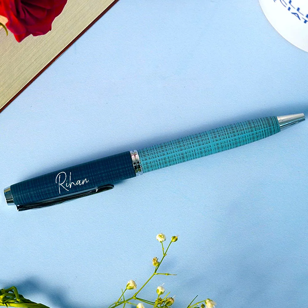 Roller Metallic Finish Ball Pen - Blue - Image 2