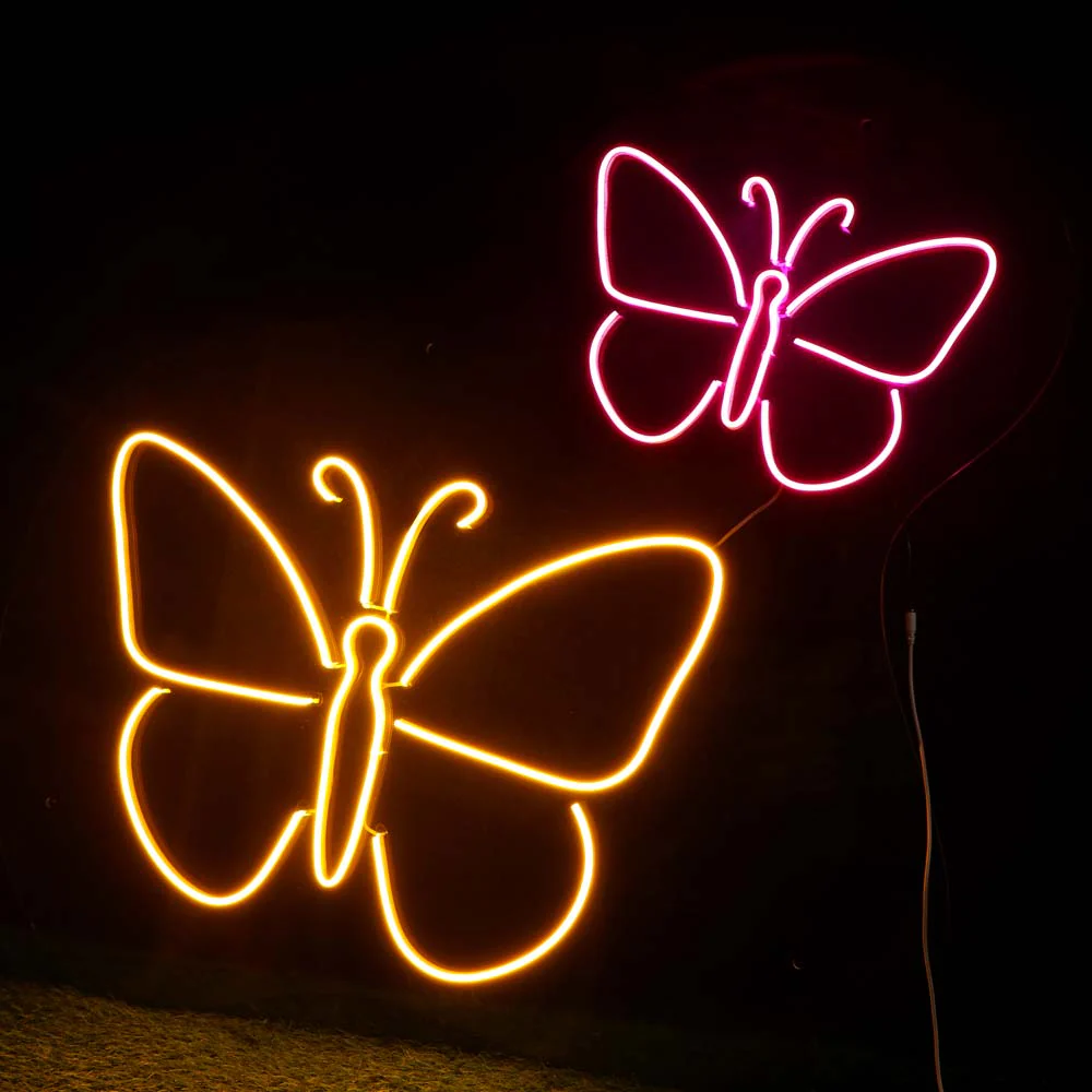 Customized Butterfly Neon Light Frames - Image 2