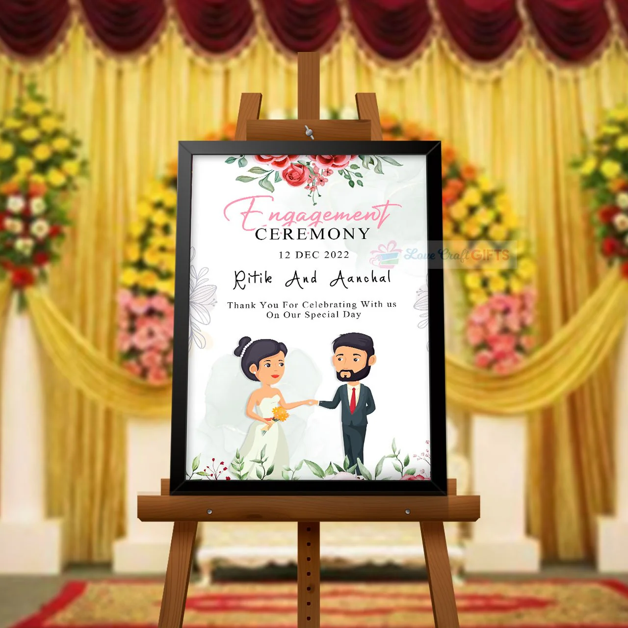 CUSTOMIZED ENGAGEMENT CEREMONY BOARD