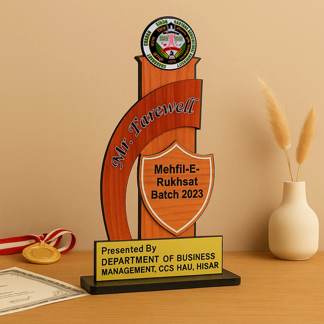 Customized Farewell Trophy - Image 3
