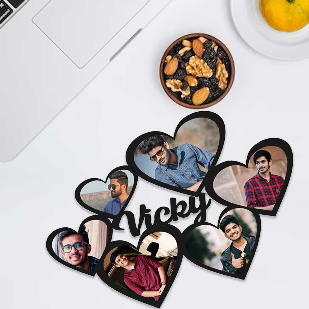 Customized Friends Name Frame, Pen & Keychain Gift Combo - Image 2