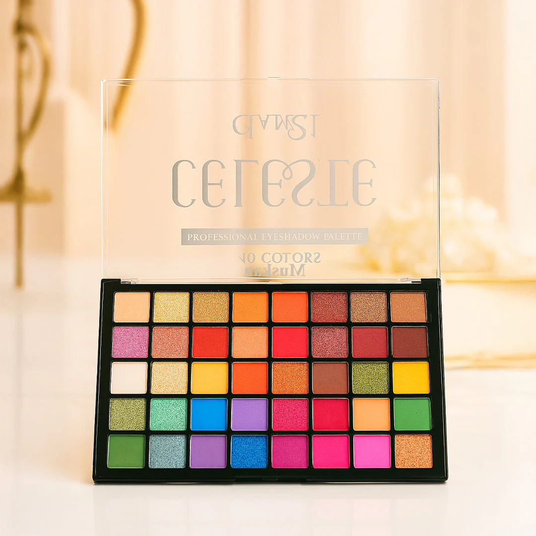 Customized Glam21 Celeste Professional Eyeshadow Palette – 40 Colors - Image 5