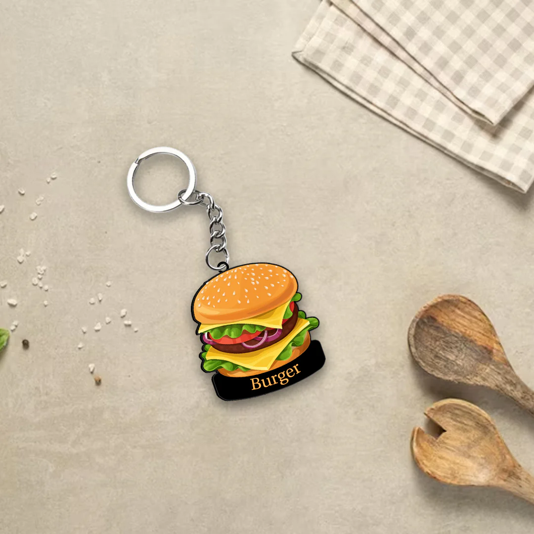 Customized Indian Food Keychain With Name - Image 2