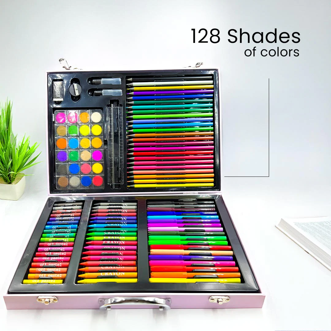 Customized Kids Color Set Suitcase - Set of 128 Piece - Image 2